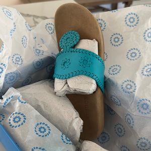 Jack Rogers Comfort Sandal in Aqua